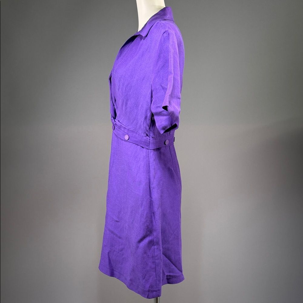 Sandro Purple Midi Dress (R9) - Picture 8 of 10